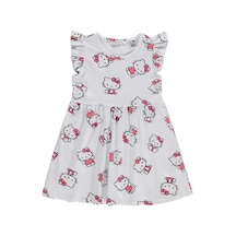Hello Kitty 2-5 Yaş Elbise - Kırık Beyaz