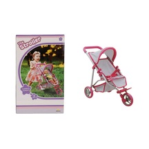 9614 3 Tekerlekli Pembe Gri Puset -nessiworld