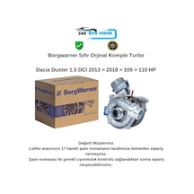 Borgwarner 54399980070 Turbo Dacia Duster 1.5 Dcı 2013 2018 109 110 Hp 7701476883-8200625683-1