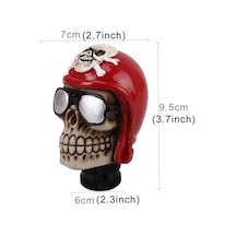 Wondernest Gözlük Kafatası Şekilli Evrensel Araç Vites Kapağı Manuel/otomatik Vites Topuzu Std