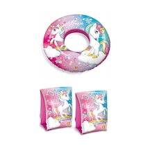 Unicorn Şişme Kolluk Unicorn Can Simidi 50 Cm Çok Renkli