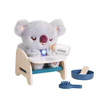 Care Pets İnteraktif Peluş Bebek Koala Oyuncak Seti Işıklı, Sesli Ve Ahşap Aksesuarlı Eğitici Oyun