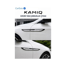 Skoda Kamıq Uyumlu 4 Parça Krom Yan Çamurluk Çıtası