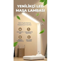 Katlanabilir Dokunmatik Kontrollü Göz Dostu Akıllı Led Masa Lambası Enerji Tasarruflu Çok Renkli