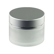 20ml Şeffaf Buzlu Cam Krem Kavanozu, 12 Adet, Kozmetik Kavanoz,krem Kavanozu, Cam Kavanoz