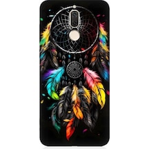 Huawei Mate 10 Lite Uyumlu Renki Dream Catcher Düş Kapanı Desenli Silikon Kılıf