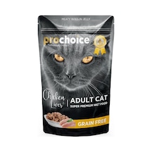 Prochoice Tahılsız Tavuk ve Ciğerli Yetişkin Kedi Maması 85 G