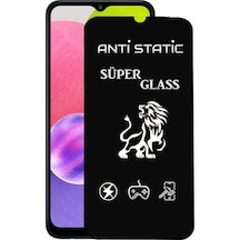 Samsung Galaxy Uyumlu A03s Tam Kaplayan Anti Statik Dayanıklı Ekran Koruyucu Süper Cam