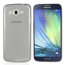 Samsung Galaxy A5 (A500) Kilif Soft Silikon Seffaf-Siyah Arka Kap 104701876