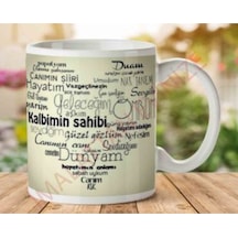 Sevgiliye Özel Kupa Bardak Çok Renkli