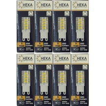 Heka 5w 35w 3000k Gün Işığı G9 Duylu Dim Edilebilir Led Kapsül Ampul 8 Adet