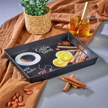 Harmonyy Time Dikdörtgen Desenli Tepsi - Asorti Çok Renkli