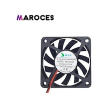 A Kalite 60X60X10 24V 2P 6Cm 10Mm 2 Uçlu Fan
