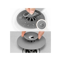 Basmalı Silikon Gider Tıkacı Lavabo Süzgeci Mutfak Banyo Küvet Gider Filtresi - 0322000003