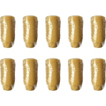 Omeyva Renkli Sert Mika Plastik Kristal Bardak - Altın - 6 Oz / 180 Cc - 250 Adet Çok Renkli