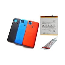 Redmi 9c Arka Batarya Kapağı ,batarya Ve B7000 Yap Kırmızı