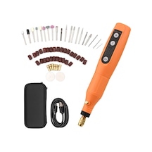 Springsun Usb Şarjlı 5 Hızlı Taşınabilir Döner Alet Seti - Çoklu Aksesuarlı Kesme, Zımpara, Gravür Ve Dıy İşleri