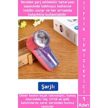 Pratik Hızlı Temizlik Giysi Kumaş Zarar Vermez Kablosuz Kullanım Şarjlı Tüy İplik Tiftik Temizleyici çok renkli