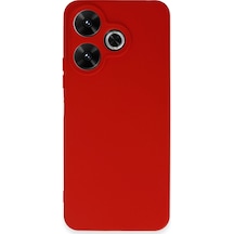 Xiaomi Redmi 13 4g Uyumlu Kılıf First Silikon - Kırmızı