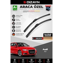 S-dizayn Audi A3 8v Ön Cam Silecek Seti 2012-2020 Premium Araca Özel 65-45 Cm A+ Kalite