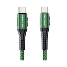Tedar Dc43 Type-c To Type-c 1m Örgü 60w Hızlı Şarj Kablo - Yeşil Najmaddin Standart
