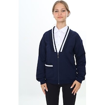 Toontoy Kız Çocuk Lacivert V Yaka Fermuarlı Tek Cepli Düşük Omuz Örme Okul Hırkası - 2 İplik Lacivert Toontoy Kız Çocuk Lacivert V Yaka Fermuarlı Tek Cepli Düşük Omuz Örme Okul Hırkası - 2 İplik Lacivert