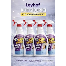 4'lü Küf Giderici Beyazlatıcı 750 Ml 4'lü Set