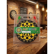 22 Cm Klasik Mini Dart Tahtası Seti - 2 Adet Dart Oklu