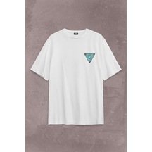 Arc Reactor Iron Man Demir Adam Sırt Ön Baskılı Oversize Tişört Unisex T-shirt 001