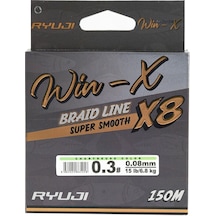 Ryuji Winx 0.16mm 150m Chartreuse 8 Kat İp Misina 11.4kg Çeker