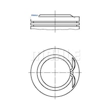 Piston Segman 75,00mmstd.206-307-c4 1.4 16v/et3j4
