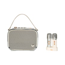 Divoom Songbird Ultra 100w Çift Mikrofonlu Karaoke Bluetooth Hoparlör, Taşınabilir Ses Bombası, 8 Sa