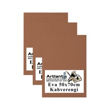 Kahverengi Eva 50x70 Cm 3 Adet Eva Süngeri Okul Kreş Anasınıfı Elişi Etkinlikleri