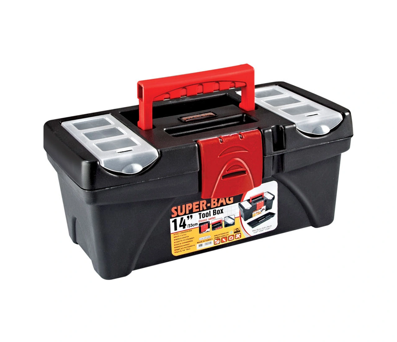 Super Bag Asr-2040 14 Takım Çantası - Plastik Kilitli Standart