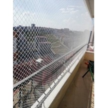 2,50 X 13 Metre Montaj Malzemeli Kedi Kuş Filesi Balkon Kapama Ağ