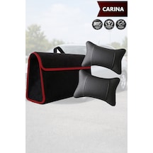 Carina Uyumlu Bagaj Çantası Siyah Renk Koltuk Yastığı Lüks Model