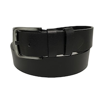 Süzer Deri Siyah Hakiki Deri Düz Renk 4.5 Cm.lik Spor Kemer- Tek Katmanlı Manda Derisi - 500-düz-22y Siyah