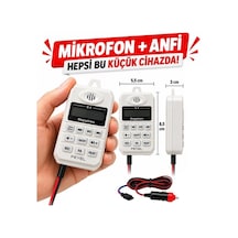 Feyel Pz55 Anfili Kendinden Mikrofonlu Pazarcı Anons Cihazı 12v-90v Bluetooth, Ses Kayıt, Usb'li