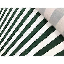 Enesar Home Yeşil Beyaz Çizgili Döşemelik Kumaş 100 x 140 cm