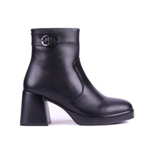 Shoetyle - Hakiki Deri Siyah Renk Topuklu Kadın Bot - 25102452-1381 Siyah Shoetyle - Hakiki Deri Siyah Renk Topuklu Kadın Bot - 25102452-1381 Siyah