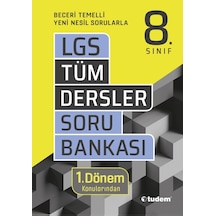 8.Sınıf LGS Tüm Dersler Soru Bankası 1.Dönem- Tudem Yayınları