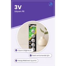 Cr2032 3v Lityum Düğme Pil Saat Kumanda Hesap Makinesi Anakart Yu