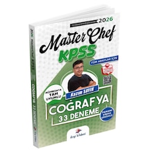 Dizgi Kitap Tüm Adaylar İçin Masterchef Kpss Coğrafya Tamamı Video Çözümlü 33 Deneme Kazım Sayın