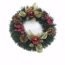 Konak Alışveriş Yılbaşı Kapı Süsü 24 Cm Çok Renkli