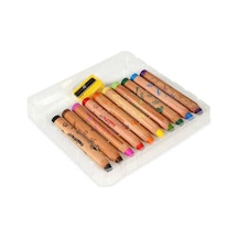Carioca Baby "3 In 1" Jumbo Ahşap Gövdeli Boya Kalemi 10'lu Kalemtraş Hediyeli Çok Renkli