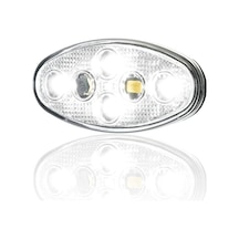 Sanel 12v Universal Elips 6 Led Dış Mekan Uyumlu Beyaz Sbe12w6