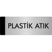 Metal Yönlendirme Levhası, Departman Kapı Isimliği Plastik Atık 10x20 Cm Gümüş Renk