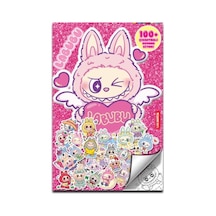 Labubu- 100 Çıkartmalı Boyama Kitabı - Aıaı-874381