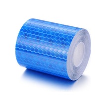 Mavi 5x300 Cm Uyarı Bandı Çıkartmalar Uyarı Işık Reflektörü Koruyucu Etiket Yansıtıcı Film Güvenlik İşareti