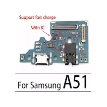 Samsung A51 Mikrofonlu Şarj Soketi Bordu Anten Sok